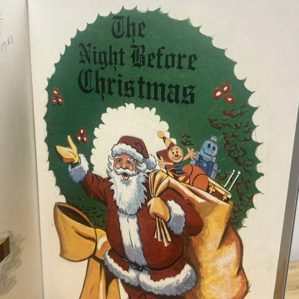 The Night Before Christmas -1983 - Illustrated Hardcover, Belgium First Printing